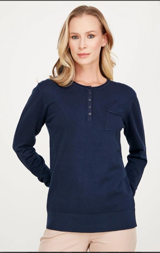 21496 CEP DETAYLI TRİLO BLUZ QKS BLUZ #23-11#