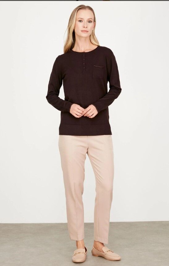 21496 CEP DETAYLI TRİLO BLUZ QKS BLUZ #23-11#