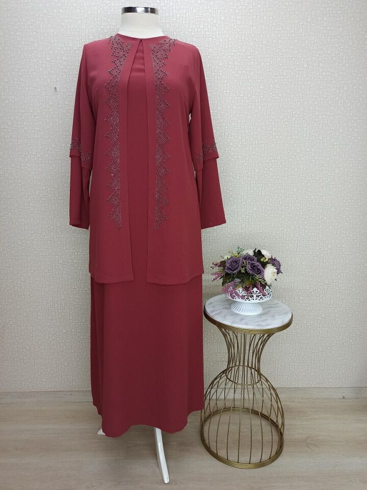 QYS 5150 İKİLİ TAKIM  #22-06# 54 - GÜL KURUSU