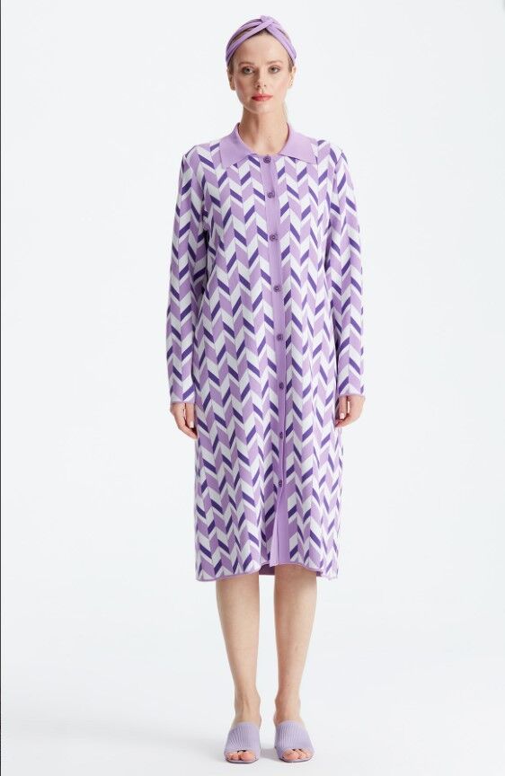 21193 POLO YAKA RAYON HIRKA 1 - LİLA