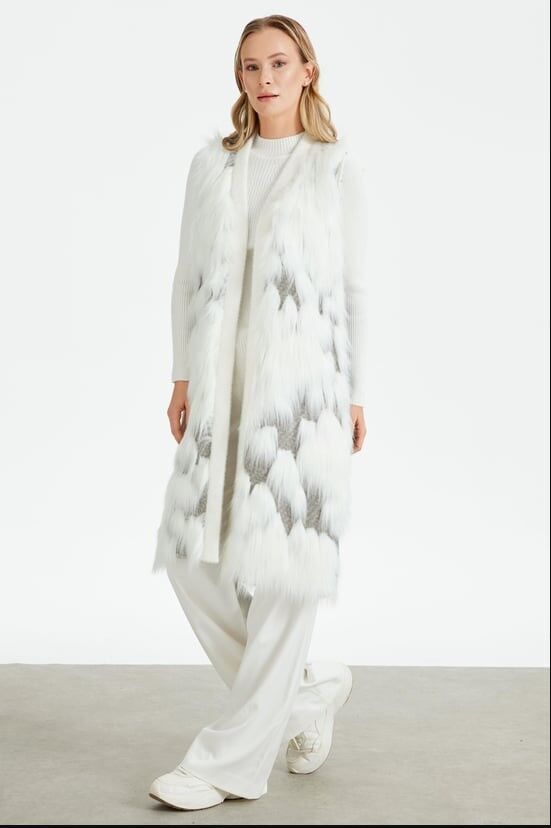 7815  KÜRKLÜ YELEK QKS YELEK 7815 #23-123