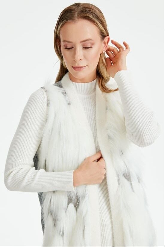 7815  KÜRKLÜ YELEK QKS YELEK 7815 #23-123