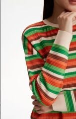 21465 RENKLİ SIFIR YAKA RAYON TUNİK QKS TUNİK 21465 #23-10#