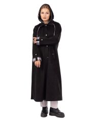 6131 ÖNDEN ÇITÇITLI CEPLİ KAPİŞONLU SÜET KAP #10-25#