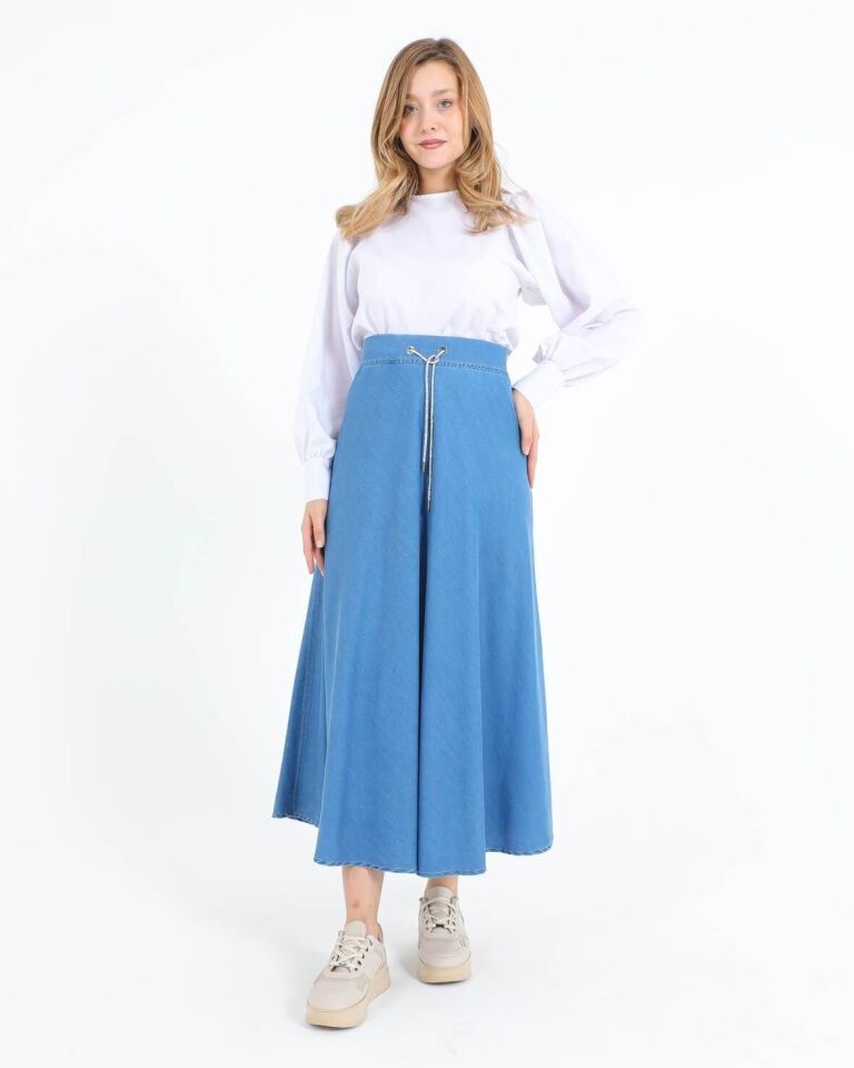 9005 BELİ İPLİ KLOŞ TANSEL ETEK #10-25#