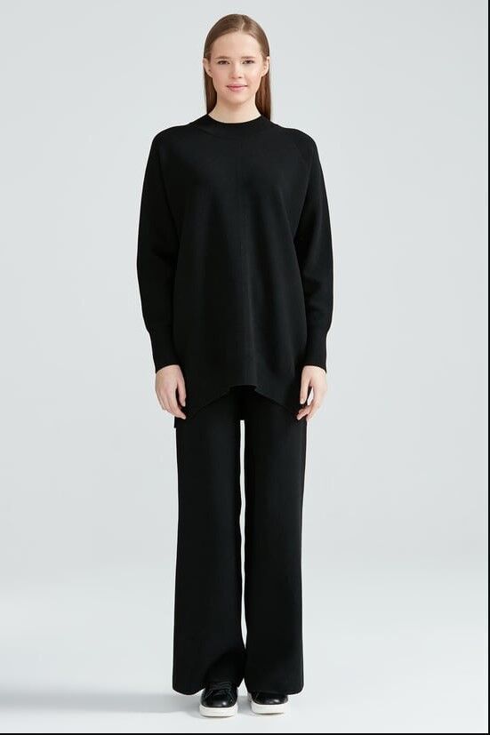 21131 YARIM BALIKÇI BASİC TRİKO PANTOLON TAKIM QKS TAKIM 21131 #23-12#