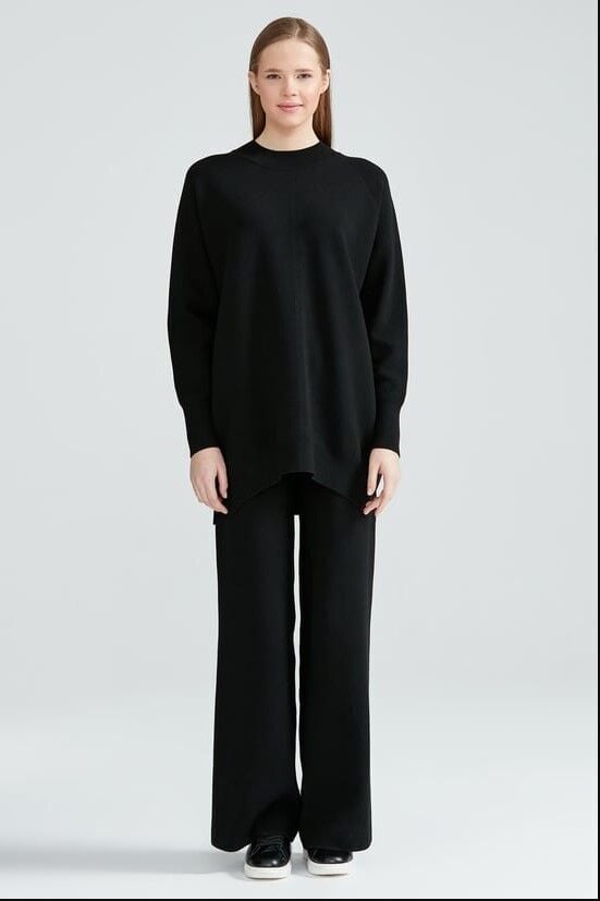 21131 YARIM BALIKÇI BASİC TRİKO PANTOLON TAKIM QKS TAKIM 21131 #23-12#