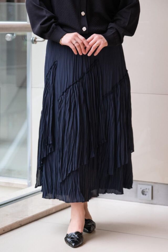 SZ-5475 VİOLA PARÇALI KIRIŞTIRMA ETEK #12-25#