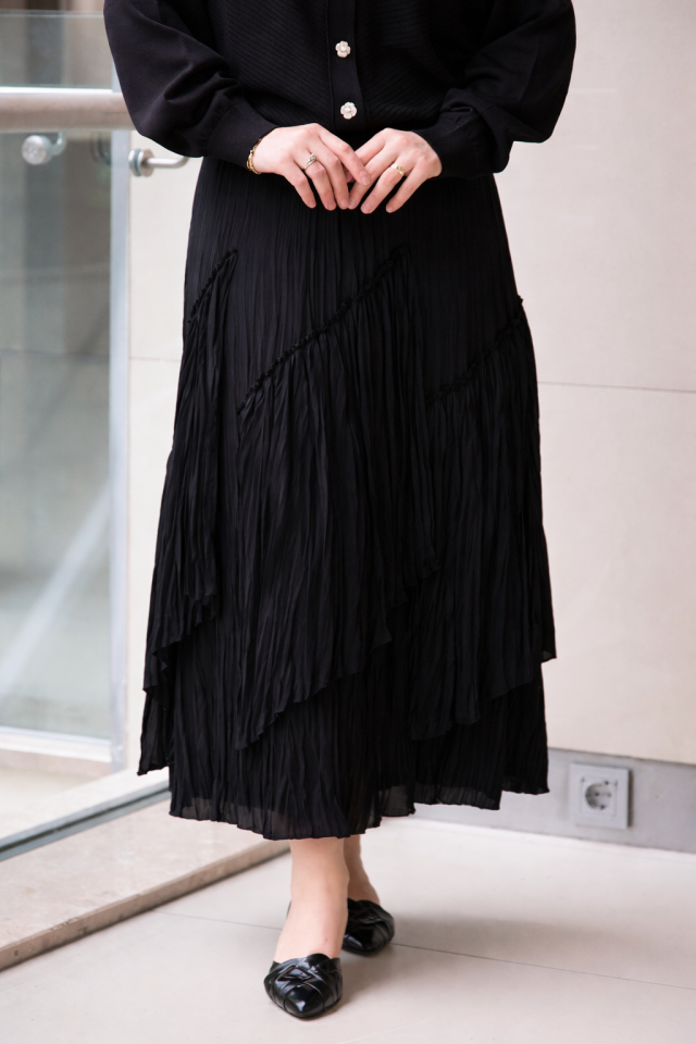 SZ-5475 VİOLA PARÇALI KIRIŞTIRMA ETEK #12-25#