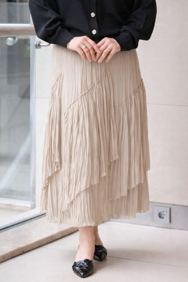 SZ-5475 VİOLA PARÇALI KIRIŞTIRMA ETEK #12-25#