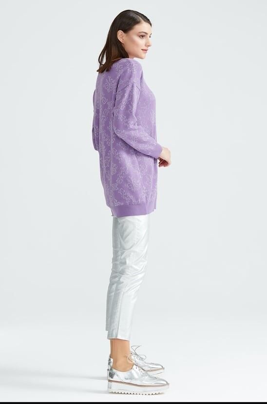 20915 SİM DESENLİ TRİKO TUNİK QKS TUNİK 20915 #23-123