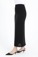 9000 GİZLİ YIRTMAÇLI BELİ ARMA DETAYLI KALEM ETEK #10-25#