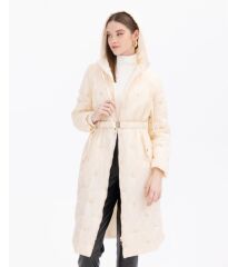 1020 NAKIŞ DETAYLI KAPÜŞONLU MİDİ BOY ANORAK KABAN ANAROK KABAN 11231305601020 QKS KABAN #23-10#