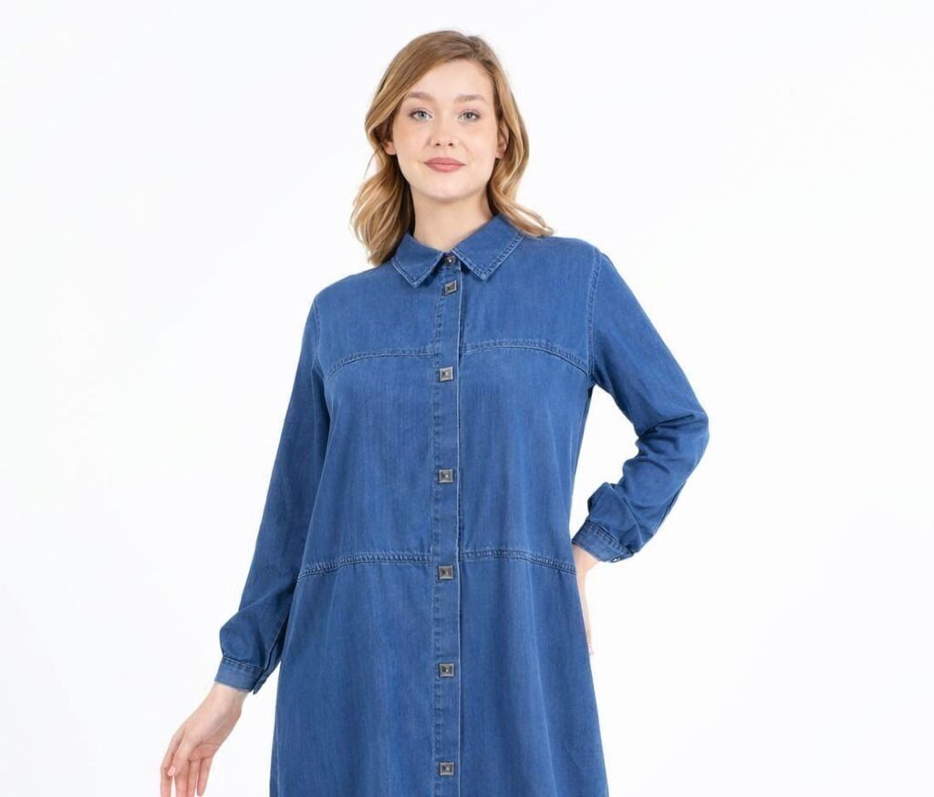 7028 ÖNDEN KARE ÇITÇIT DÜĞMELİ KOL UCU MANŞETLİ TANSEL KAP#10-25#