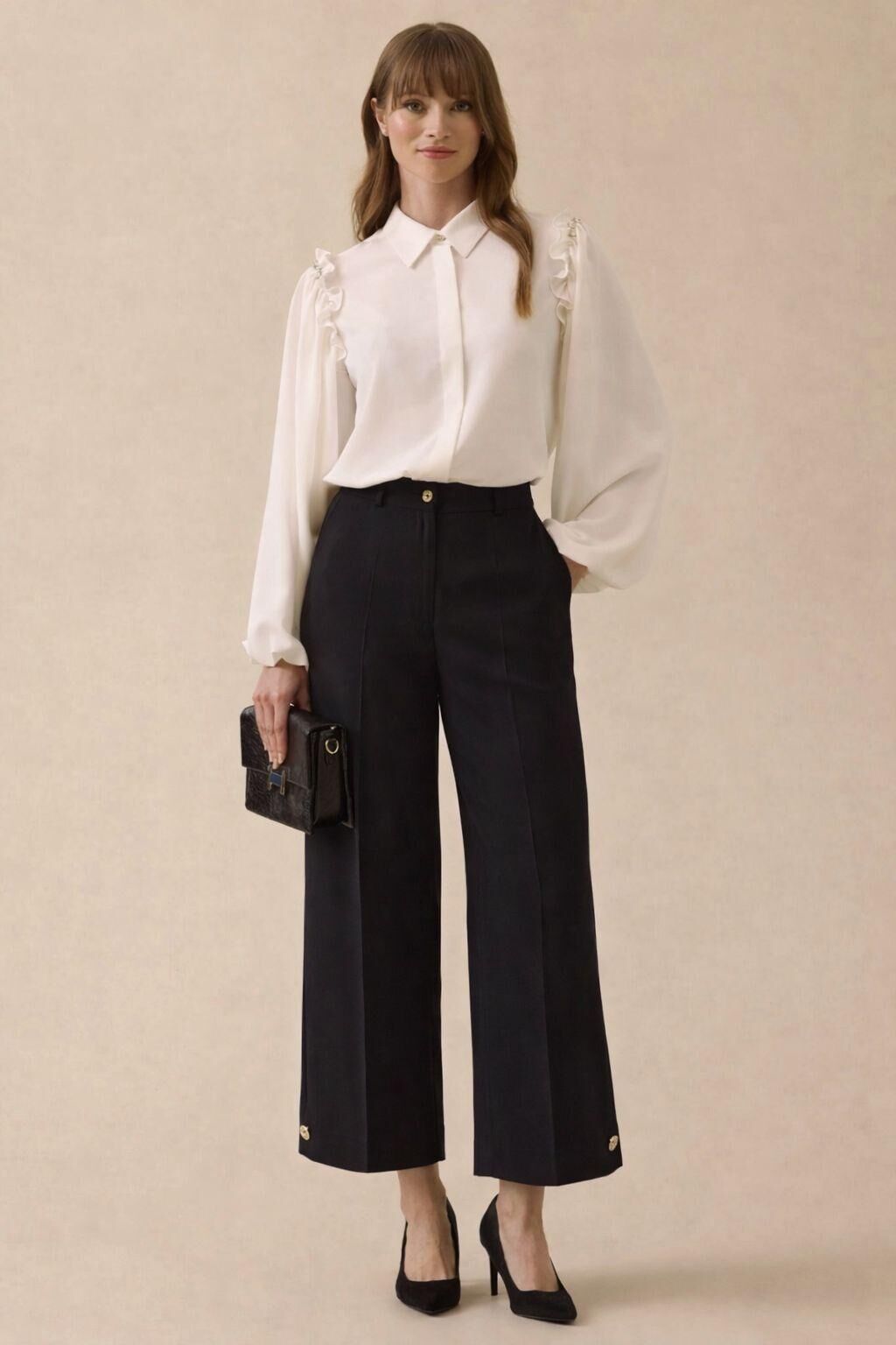 5626  VENÜS PAÇASI PİLELİ DÜĞMELİ PANTOLON #12-25#