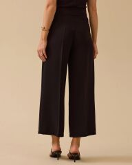 1035 YANDAN FERMUARLI BOL PAÇA KUMAŞ PANTOLON #03-25#