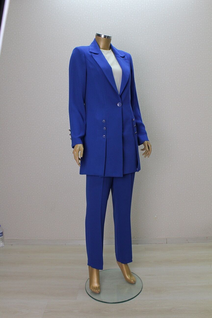 7003 ÖNDEN TEK DÜĞMELİ KOL UÇLARI VE ÖNÜ DÜĞME AKSESUARLI 3 LÜ TAKIM QYS TAKIM 7003 #24-03#