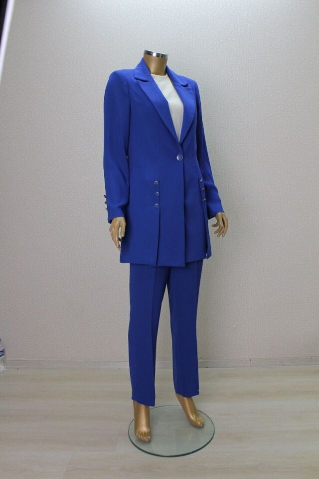 7003 ÖNDEN TEK DÜĞMELİ KOL UÇLARI VE ÖNÜ DÜĞME AKSESUARLI 3 LÜ TAKIM QYS TAKIM 7003 #24-03#