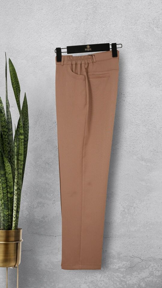 1001 CEP DETAYLI BELİ LASTİKLİ KLASİK DAR PAÇA PANTOLON QYS 1001 PANTOLON #23-03#, 48 - LACİVERT