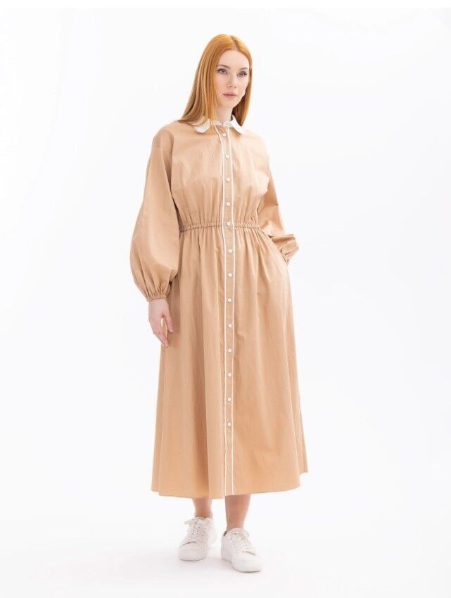 1018 GÜNLÜK ELBİSE 11242104001018 QYS ELBİSE #24-033