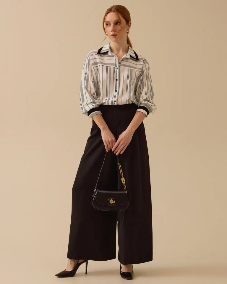 1008 BELİ FERMUARLI ETEK PANTOLON
