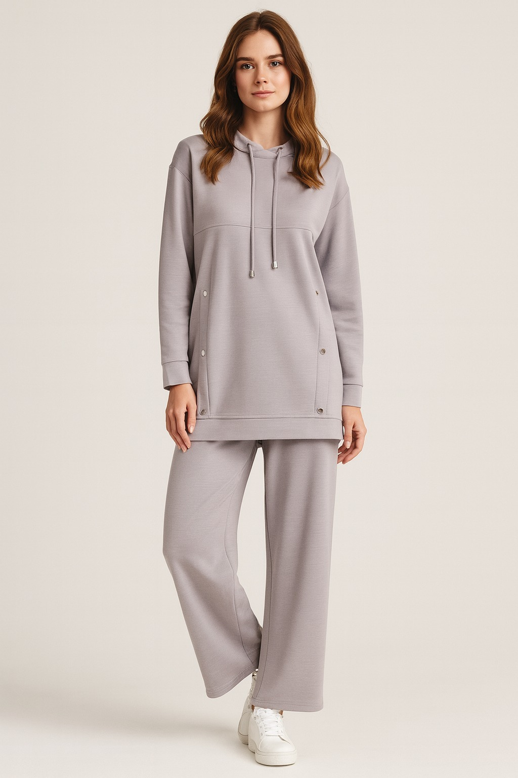 978 ÖNDEN ÇITÇIT DÜĞME DETAYLI PENYE İKİLİ TAKIM #10-25#