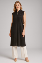 1021 FERMUARLI CEPLİ GÖĞSÜ ARMA DETAYLI YELEK #10-25#