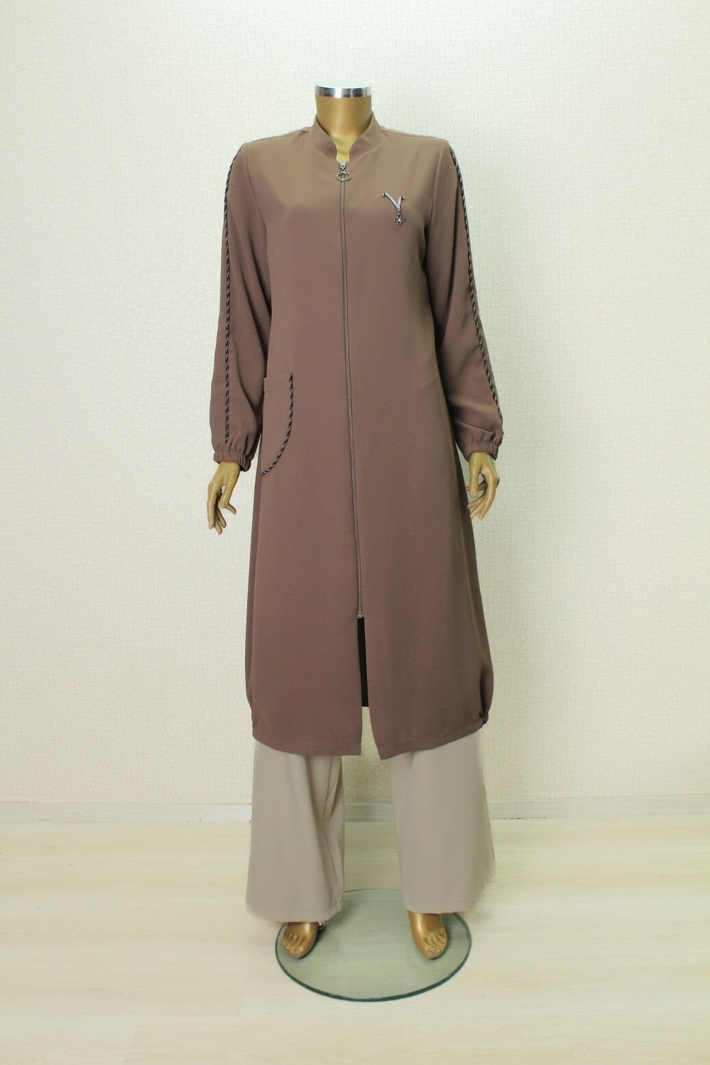 1006 ÖNDEN FERMUARLI CEPLİ KOLLARI BİYELİ GİY ÇIK KAP QYS KAP 1006 #24-04#