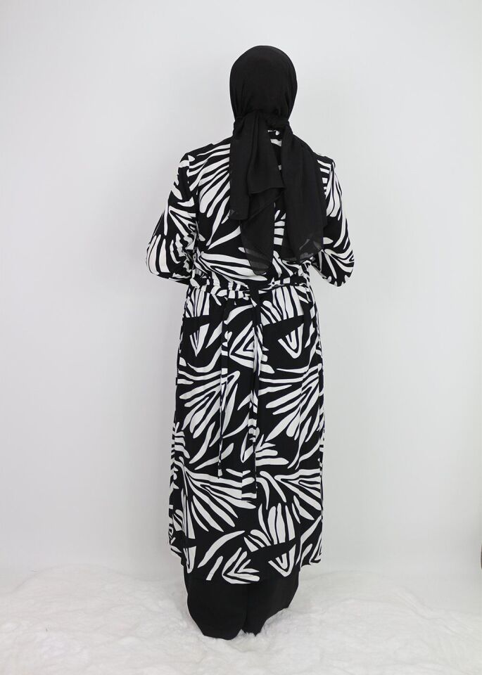 10194 KOLYE DETAYLI UZUN TUNİK ELBİSE QYS ELİBSE 10194 324-04#