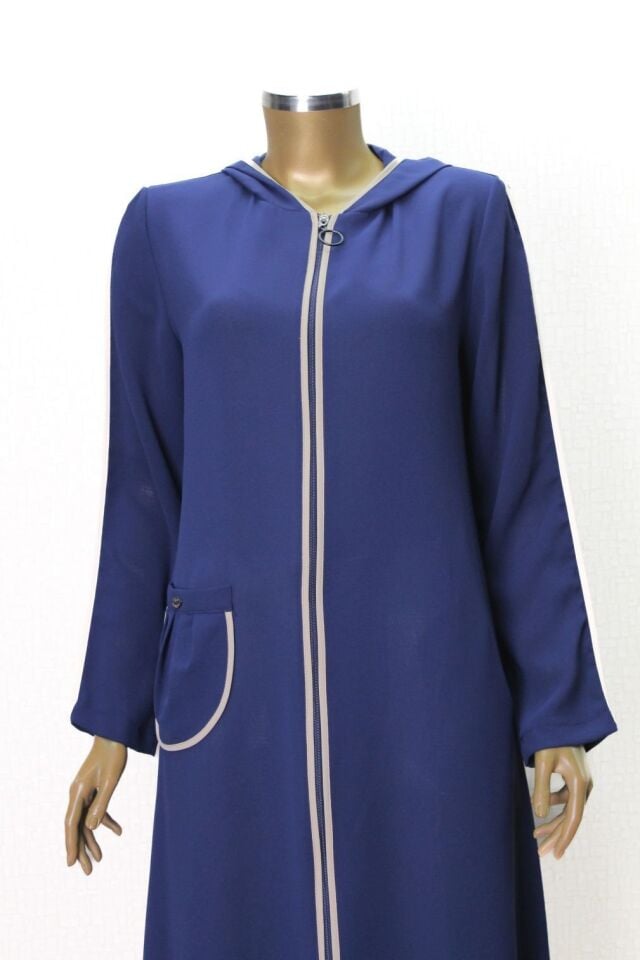 1002 KOLU BİYELİ ÖNDEN FERMUARLI KAPİŞONLU KAP QYS GİY ÇIK KAP #24-05#