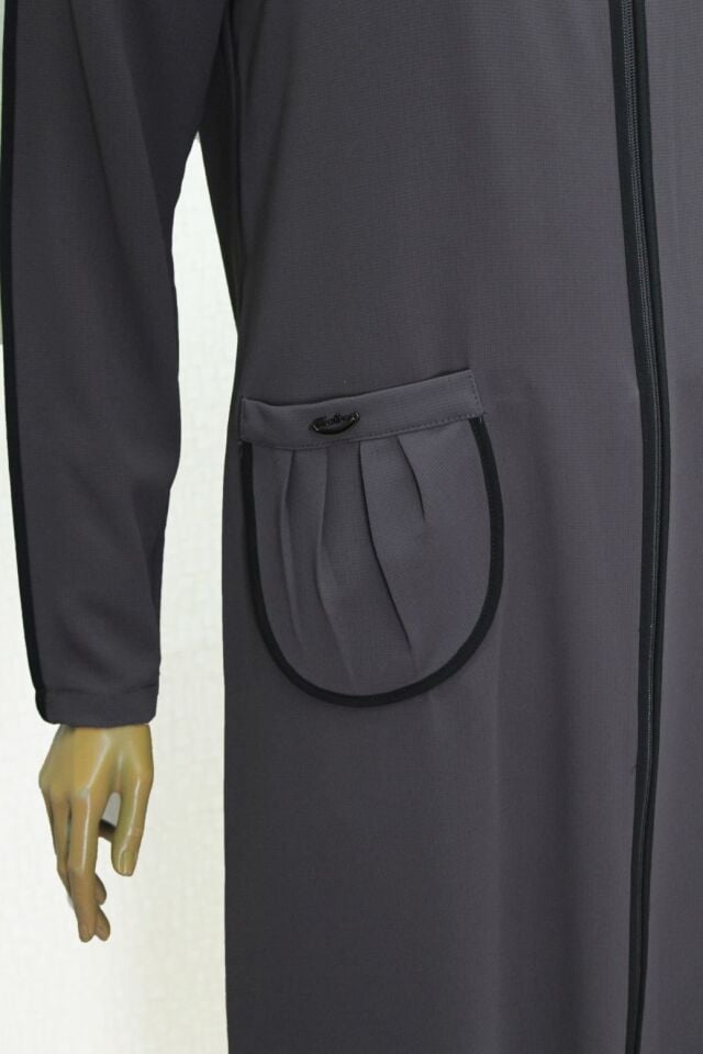 1002 KOLU BİYELİ ÖNDEN FERMUARLI KAPİŞONLU KAP QYS GİY ÇIK KAP #24-05#