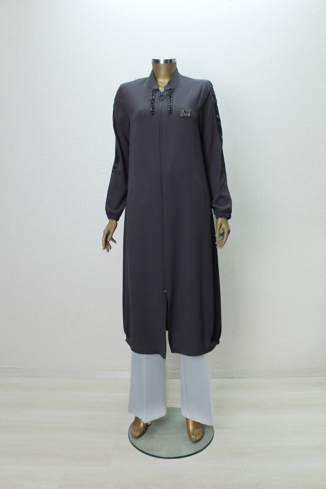 1016 ÖNDEN FERMUARLI ÖRGANZE TAŞLI GİY ÇIK KAP QYS KAP #24-05#