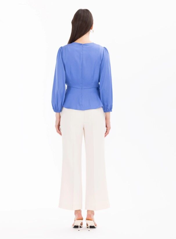 10013 ÖNÜ BAĞLAMALI ŞIK BLUZ QYS BLUZ #24-05#