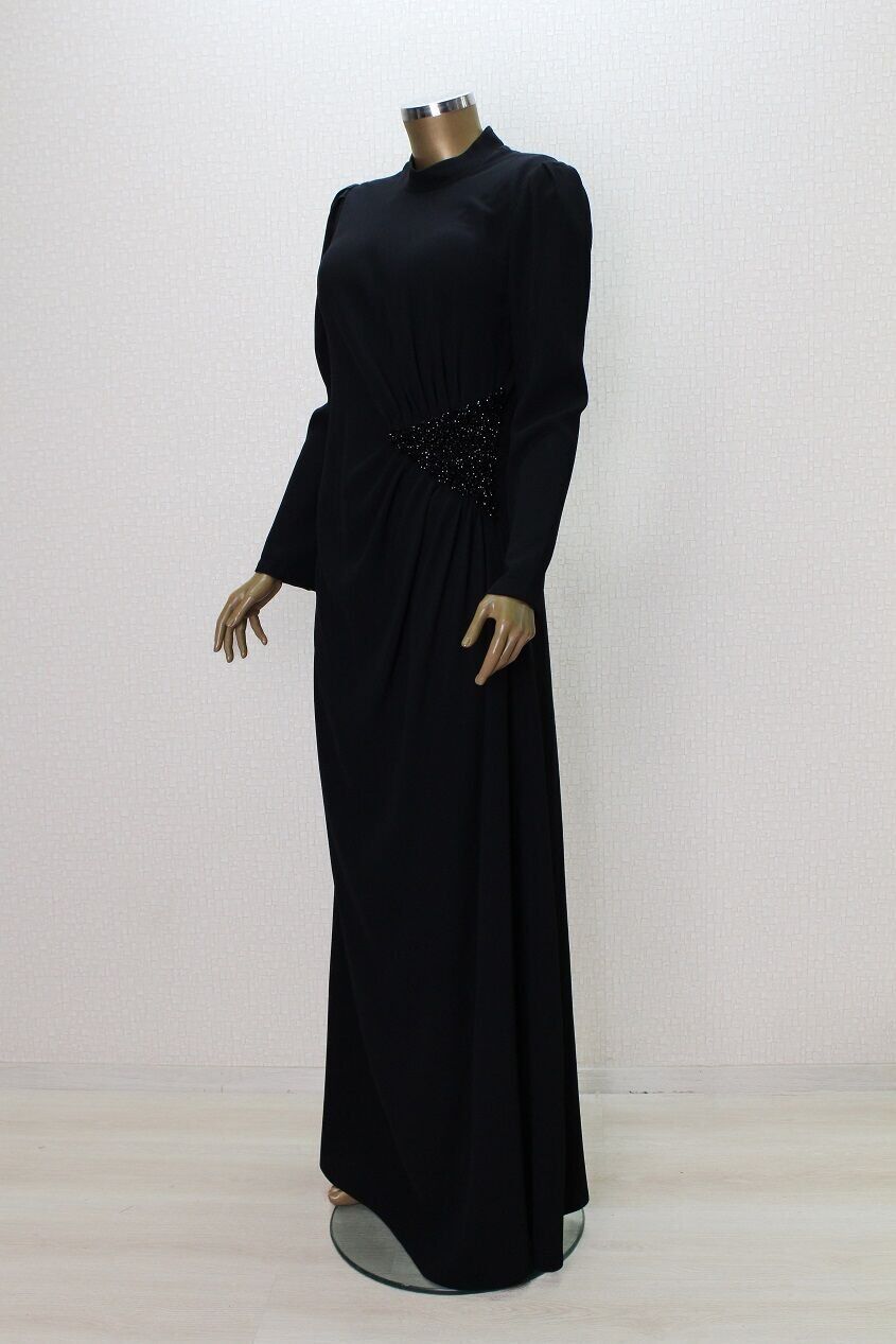 2854 BELİ KRİSTAL TAŞ DETAYLI ABİYE ELİBSE QYS ABİYE ELBİSE #24-05#