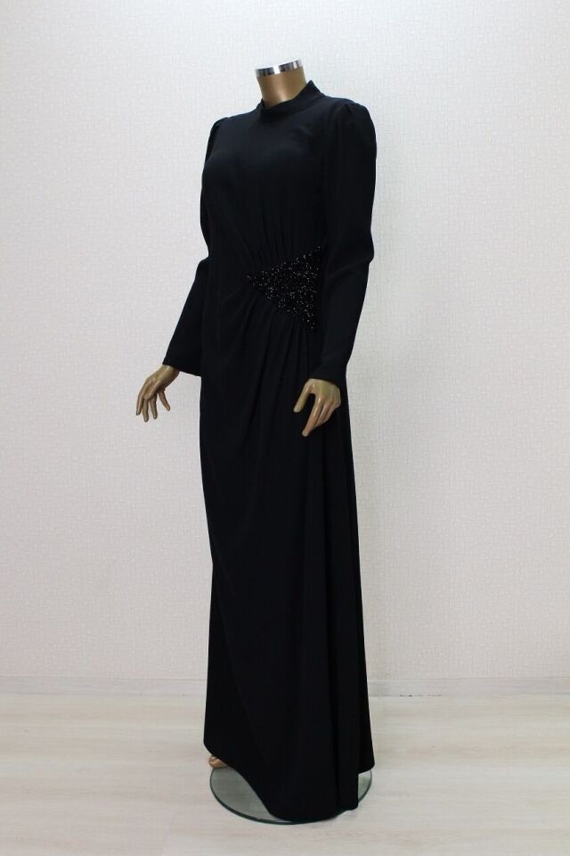 2854 BELİ KRİSTAL TAŞ DETAYLI ABİYE ELİBSE QYS ABİYE ELBİSE #24-05#