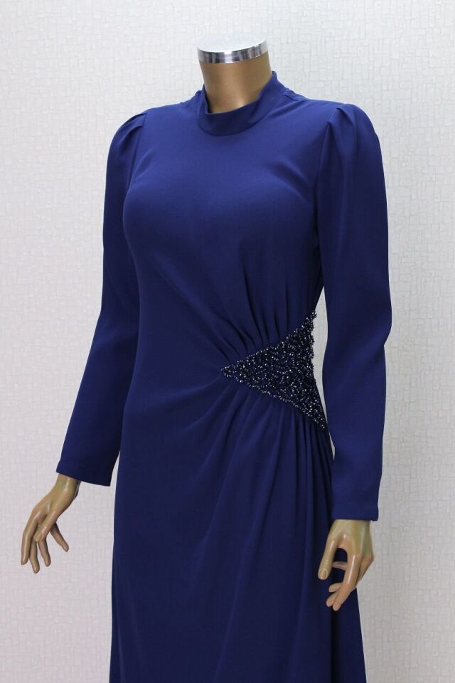 2854 BELİ KRİSTAL TAŞ DETAYLI ABİYE ELİBSE QYS ABİYE ELBİSE #24-05#