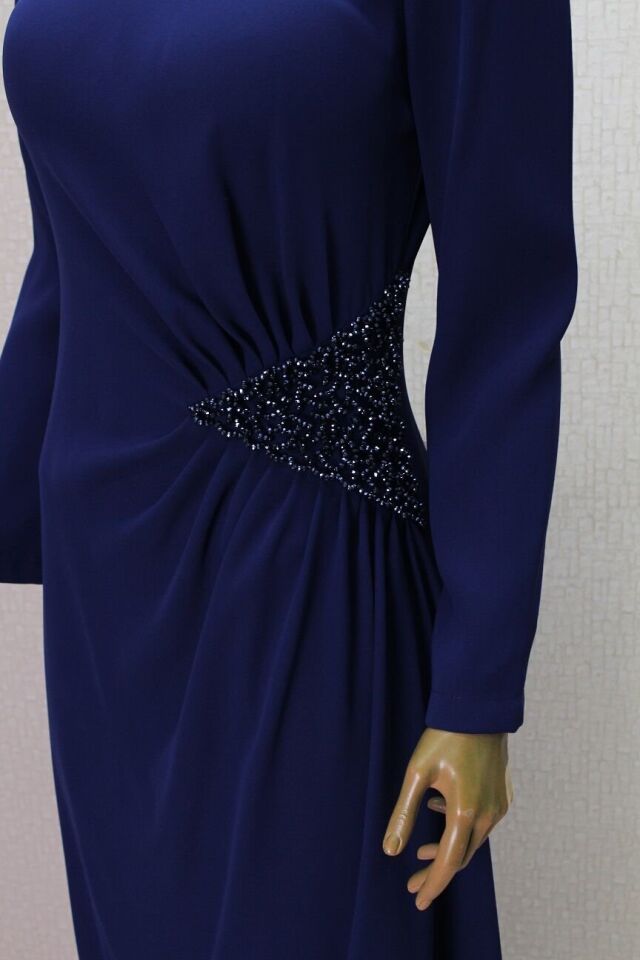 2854 BELİ KRİSTAL TAŞ DETAYLI ABİYE ELİBSE QYS ABİYE ELBİSE #24-05#