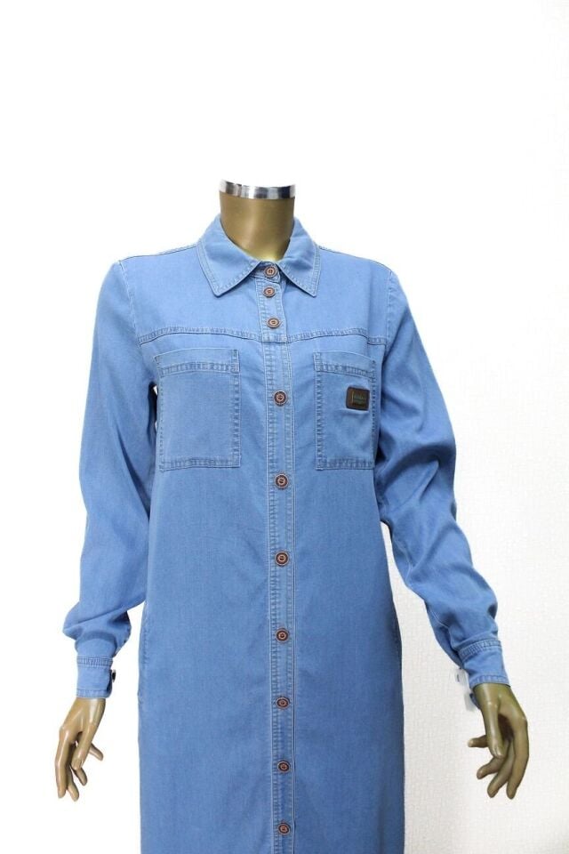 56011 TAKIM ÖNDEN DÜĞMELİ CEPLİ TANSEL TAKIM QYS TAKIM 56011 #24-05#