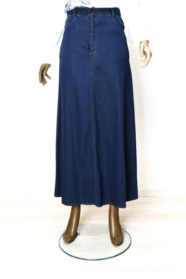 52003 ETEK ÖNDEN DÜĞMELİ CEPLİ TANSEL ETEK QYS ETEK #24-05#