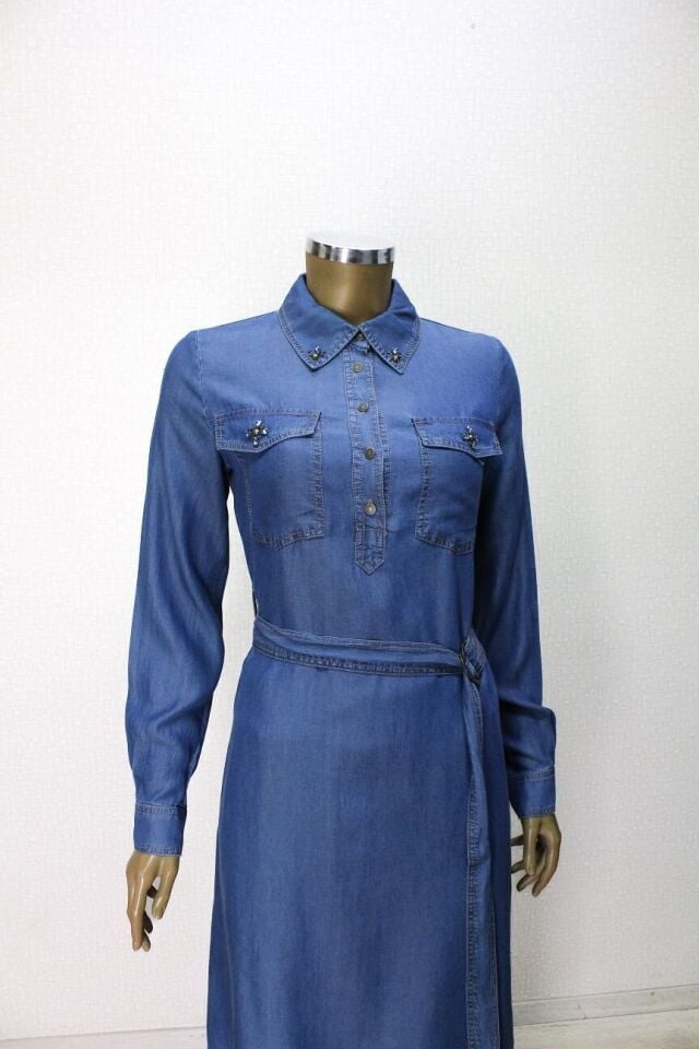 56010 TAKIM ÖNDEN YARIM DÜĞMEL BELİ BAĞLAMALI TANSEL TAKIM QYS TAKIM Ç#24-05#