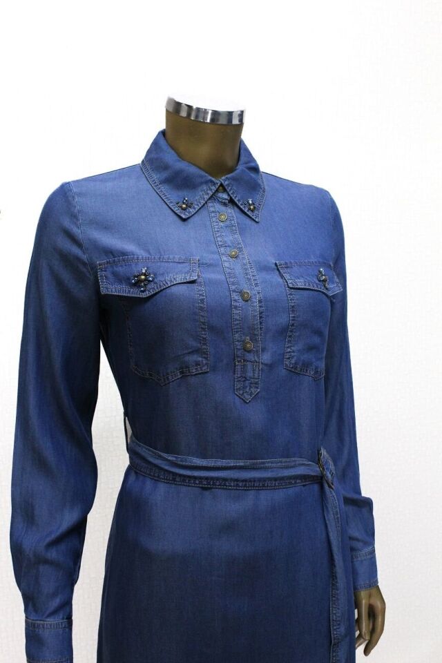 56010 TAKIM ÖNDEN YARIM DÜĞMEL BELİ BAĞLAMALI TANSEL TAKIM QYS TAKIM Ç#24-05#