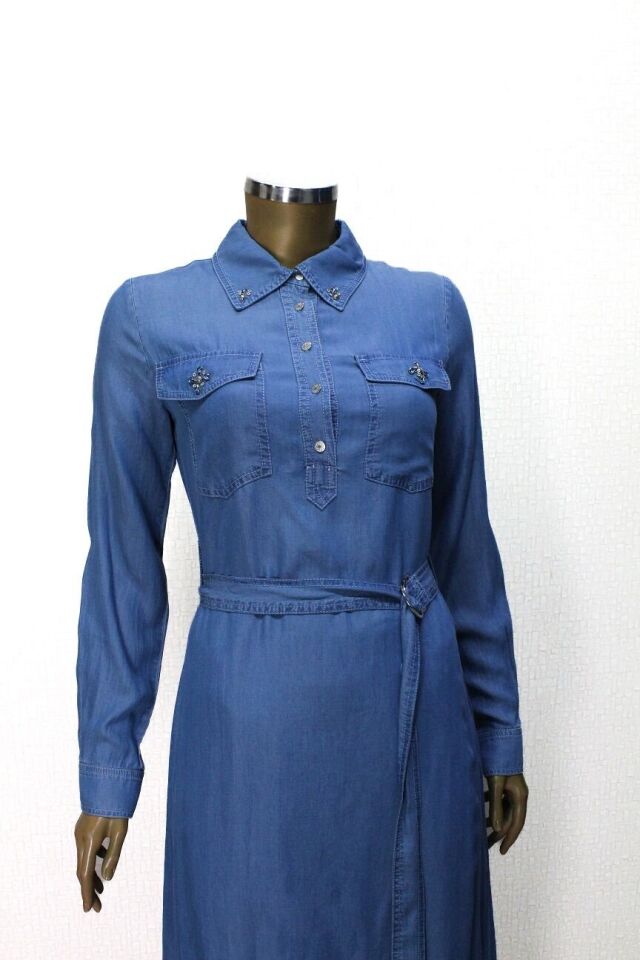 56010 TAKIM ÖNDEN YARIM DÜĞMEL BELİ BAĞLAMALI TANSEL TAKIM QYS TAKIM Ç#24-05#