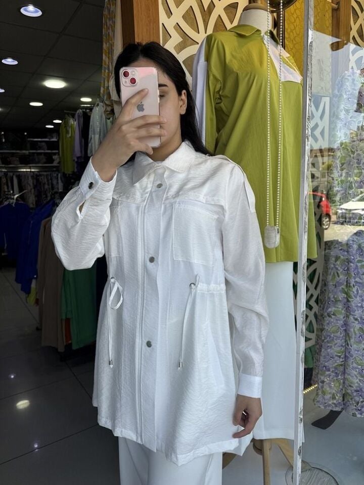 2217 KAP ÖNDEN FERMUARLI ÇIT ÇIT KAPAMALI OMZU APOLETLİ KAP QYS KAP #24-053