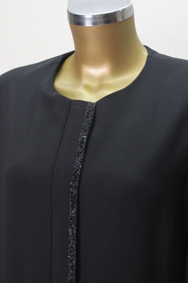 5001 FERACE ÖNÜ FERMUALRI KOLLARI VE ÖNÜ TAŞ İŞLEMELİ ÖZEL GÜN FERACE QYS FERACE #24-053