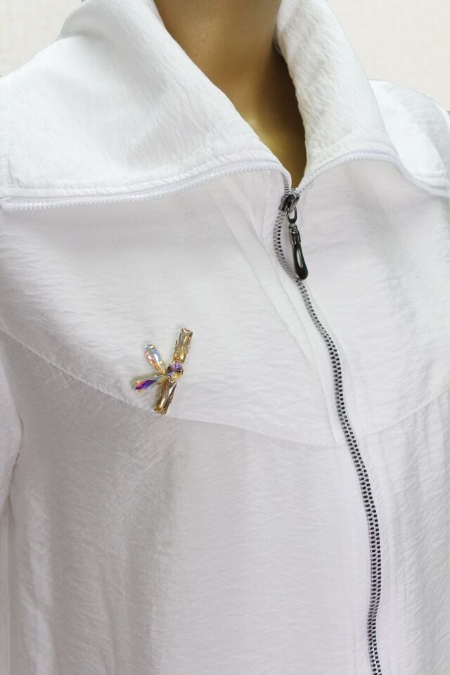 2216 KAP ÖNDEN FERMUARLI CEPLİ GÖĞSÜ TAŞ DETAYLI KAP QYS 2216 #24-06#