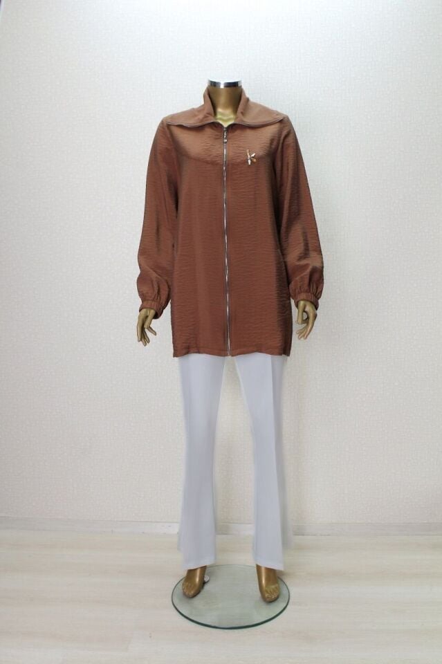 2216 KAP ÖNDEN FERMUARLI CEPLİ GÖĞSÜ TAŞ DETAYLI KAP QYS 2216 #24-06#