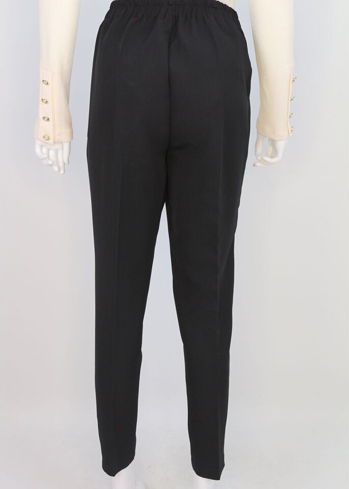 59024 BELİ LASTİKLİ CEP DETAYLI KLASİK DAR PAÇA PANTOLON QKS 59024 PANTOLON #23-093 54 - SİYAH