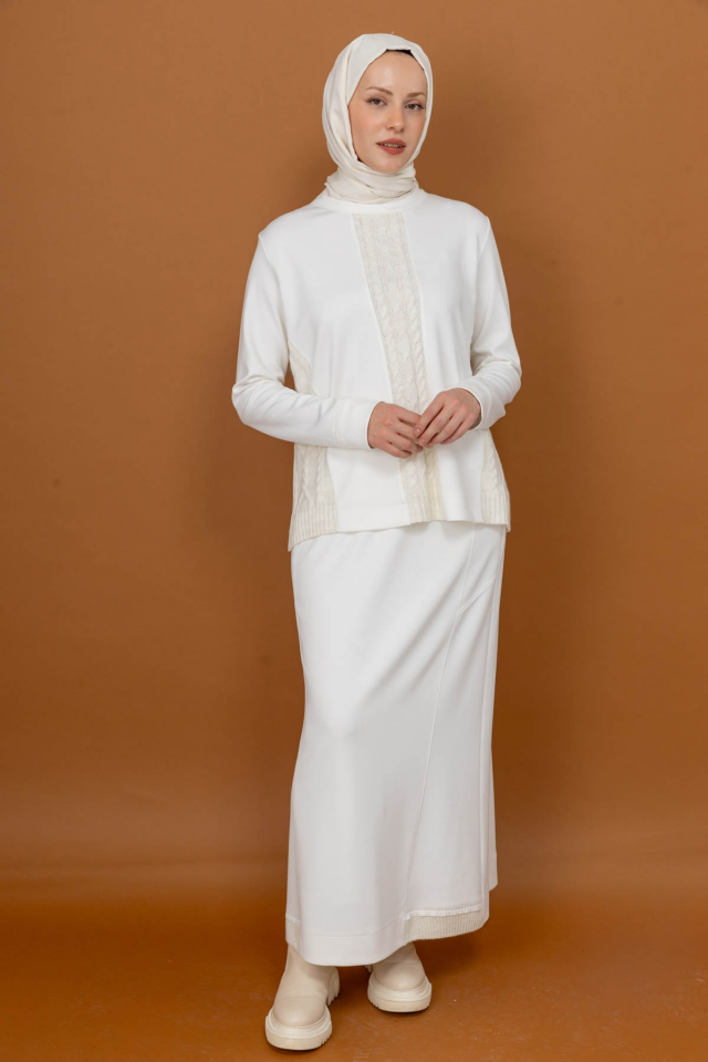 2518-TE-25K_R141 MODAL TUNİK & ETEK TAKIM