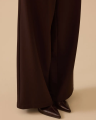 10002521010040 BELİ KEMERLİ CEPLİ YÜKSEK BEL PALAZO PANTOLON