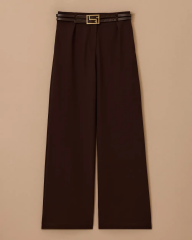 10002521010040 BELİ KEMERLİ CEPLİ YÜKSEK BEL PALAZO PANTOLON